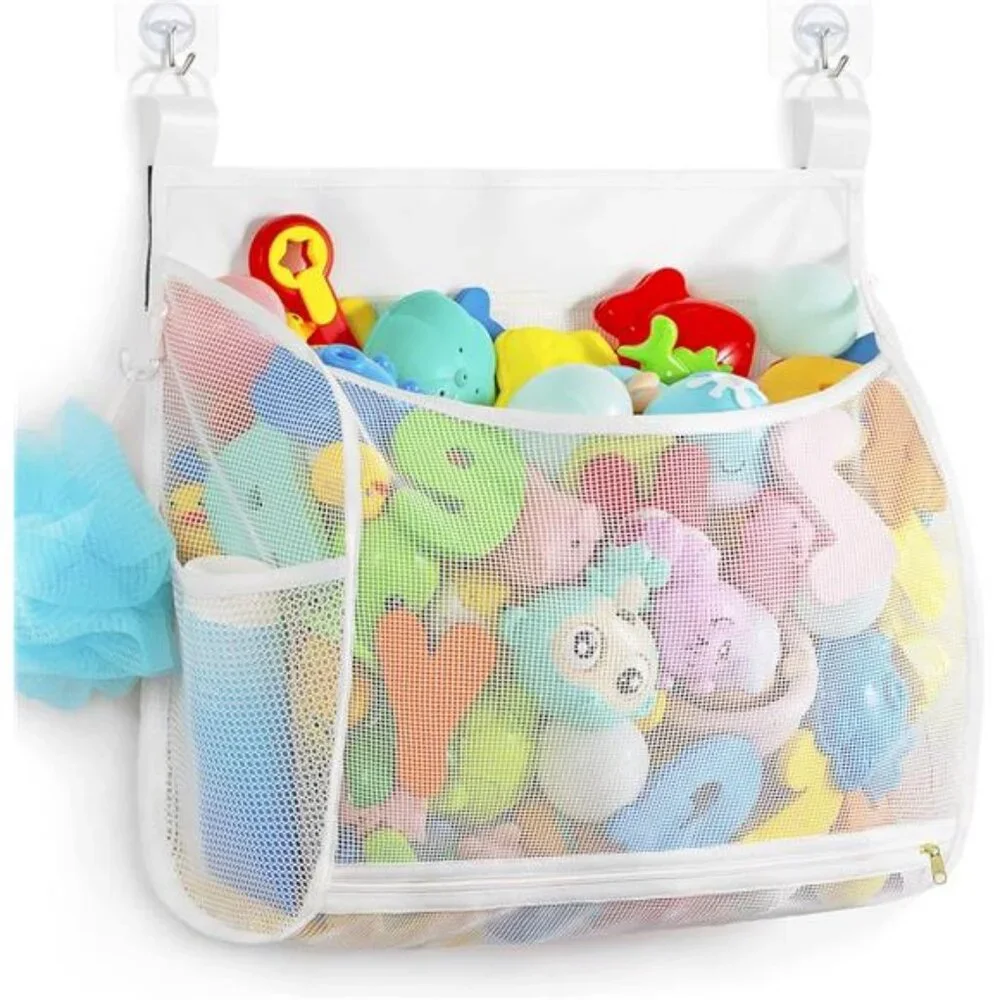 Baby Mesh Bath Toy Organizer, Multiple Ways to Hang, Ultra Large Capacity